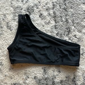 One strap black swimsuit top girls size medium